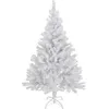 Image de Arbre de Noël artificiel - 120 cm / blanc - Sapin de Noël artificiel, support inclus