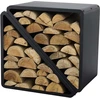Image de Westmann acier Étagère à bois pour cheminée Kanto Noir 57x36x56 cm
