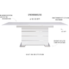 Image de Intertrade table extensible blanc ; 001639