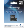 Image de MediaRange SD MicroSD Card 4GB SD CL.10 inkl. Adapter
