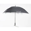 Image de parapluie télescopique carré double voilure avec tige JuCad Noir TU JS3WP-BL