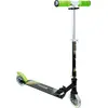 Image de muuwmi Aluminium Scooter Neon - trottinette, 125 mm, ABEC 5, GS-approuvée, réglable en hauteur, roues lumineuses LED, vert/noir
