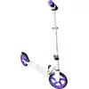Image de muuwmi Aluminium Scooter - trottinette, 200 mm, ABEC 5, GS-approuvé, réglable en hauteur, blanc-violet