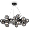 Image de Lampe suspendue Dallas sphère en verre noir Maytoni MOD545PL-25B