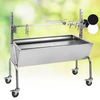 Image de Tourne Broche Electrique 2 En 1, Mechoui, Rotisserie Et Gril De Barbecue, Broche Cochon De Lait, Tourne Broche Barbecue Avec Vitre, Rotissoire, Housse De Pluie, Bbq Grill Barbecue Sur Roues - Oneconcept