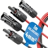Image de ABSINA 2x 1 mètre de câble solaire 4mm2 H1Z2Z2-K noir & rouge - PV Kabel 4mm2 - Solarleitung 4mm2, PVleitung