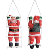 Image de Père Noël Grimpant À L'Échelle Pour Intérieur Extérieur 85 X 25