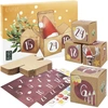 Image de Calendrier à remplir & à bricoler - avec des boîtes de cubes à emboîter en carton et des feuilles d'autocollants