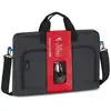 Image de Rivacase Regent 8058 43,9 cm (17.3 ) Sac Messenger Noir, Cyan - Neuf