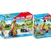 Image de PLAYMOBIL set de 2 ambulanciers+ Starter Pack sauvetage
