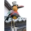 Image de Corbeau Figure De Décoration Pour Gouttière 30 Cm Coloré Oiseau Métal 2344 Décoration De Toit Figure De Gouttière Décoration De Jardin Moderne - Dandibo