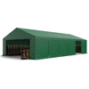 Image de TOOLPORT Tente de stockage 6x12 m abri bâche PVC 750 N imperméable vert foncé avec cadre de sol