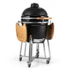 Image de Klarstein - Kingsize Kamado Grill (barbecue En Céramique, Très Large Set D'Accessoires : Pierre À Pizza, Pierre Déflecteur, 2 Étages Grill, Rack Pour Les Côtes De Porc, Etc.)
