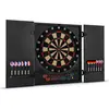 Image de OneConcept - Dartmaster 180, jeu de fléchettes électronique, tableau de fléchettes pouvant accueillir jusqu'à 8 joueurs, adversaire virtuel, affichage LED, 12 fléchettes, noir