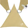 Image de Voile D'Ombrage Triangulaire Avec Une Protection Uv 50+ Beige