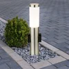 Image de Lampe De Jardin Sur Pied En Acier Inoxydable Led 7 Watts Ip44 2x Prises De Distribution D'Alimentation