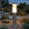 Image de Lampadaire Lampe De Chemin Lumière Extérieure Lumière De Patio Lanterne En Acier Inoxydable Ip44 Lumière De Jardin