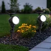 Image de Lampe D'Extérieur, Lampe Solaire, Lampe Solaire, Lampe À Brancher, Lampe De Jardin, Piquet De Sol Ip44, Batterie Rechargeable, Spot Mobile, Noir, 1x Led Blanc Chaud, Lxh 8,5x17cm, Lot De 2