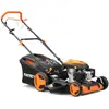 Image de FUXTEC Tondeuse à gazon à essence 4en1 RM5196 - 196cc | 51cm | Autopropulsion | 6CV | Ejection arrière | 60L | Démarrage par câble | 40Kg | Fonction mulching | 4 temps | 800ml