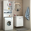 Image de Armoire machine à laver Vicco Blanc 64x190cm, Model 20553