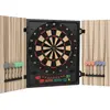Image de OneConcept - Dartmaster 180, jeu de fléchettes électronique, tableau de fléchettes pouvant accueillir jusqu'à 8 joueurs, adversaire virtuel, affichage LED, 12 fléchettes, couleur beige