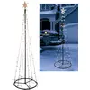 Image de Arbre de Noël LED - 180 cm - Arbre de décoration lumineux avec 90 LED - Intérieur et extérieur