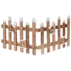 Image de Clôture de jardin avec guirlande lumineuse - 100 x 40 cm - Clôture décorative de Noël illuminée par 30 LED en blanc chaud fonctionnant sur piles