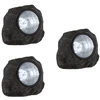 Image de 3 X Pierre Lampe Extérieure Del Luminaire Solaire Led Ip44 Éclairage Jardin