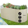 Image de Blumfeldt   Carré Potager Surélevé 200 X 80 X 100 Cm   Alliage Zinc-aluminium Résistant Aux Intempéries   Jardinage Sans Effort   Pour Balcon Et Jardin