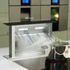 Image de Klarstein Downdraft Hotte Aspirante, Encastrable et Silencieuse pour Cuisine, Débit d'Air 430m³/h, Filtres Inclus, 4 Modes de Ventilation, Mode Recirculation en Option, Minuterie, Sans Evacuation