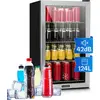 Image de Klarstein Mini Frigo de Chambre et Bureau pour Boisson, Petit Frigo Silencieux, Refrigerateur Mini Bar 124L, Petit Réfrigérateur Camping, Étagères Réglables pour le Vin, Cannette, Beer Fridge4