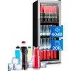 Image de Klarstein Mini Frigo de Chambre et Bureau pour Boisson, Petit Frigo Silencieux, Refrigerateur Mini Bar 171L, Petit Réfrigérateur Camping, Étagères Réglables pour le Vin, Cannette, Beer Fridge