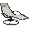 Image de The Chiller - Chaise Longue À Bascule, Construction Stable, Anti-basculement, Surface De Couchage Aérée, Facile D'Entretien, Résistant Aux Intempéries En Pvc, Ergonomique, Beige - Blumfeldt
