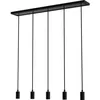 Image de Lampe Pendante Noire Madox Quinte Droite À 5 Lumières - Sg-70168