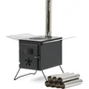 Image de Four de tente CampFeuer | 54,5 x 38,5 x 259,5 cm | Chauffage de tente Camping, tente Four Outdoor