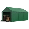 Image de TOOLPORT Tente de stockage 4x6 m abri bâche PVC 750 N imperméable vert foncé avec cadre de sol