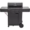 Image de Char-Broil Barbecue à gaz 3+1 brûleurs, 7,9 kW, grille en fonte, noir - Essential 3G