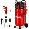 Image de Compresseur d'air AREBOS 50L Compresseur vertical 1500 W 10 bar, avec 13 accessoires, faible entretien, arrêt automatique, tuyau d'air extra long, sans huile