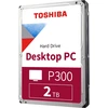 Image de Toshiba P300 Desktop PC - Disque dur - 2 To - interne - 3.5" (8.9 cm) - SATA 6Gb/s - 7200 tours/minute - mémoire tampon : 256 Mo