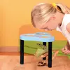 Image de EDUPLAY 150120 Loupe géante sur pied, 3 fois, 24,5 x 24,5 x 20 cm, bleu/noir