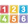 Image de edusante EM5530 Plaques magnétiques Plaques numérotées pour véhicules à pédales, multicolore, 6 pièces (1 set)