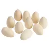 Image de EDUPLAY 370128 Oeufs en bois massif à fond plat, Ø 3,5 x 6 cm (paquet de 10)