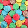 Image de EDUPLAY 370151 Cercles de coquilles de noix de coco multicolores (250 g)