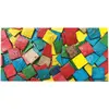 Image de EDUPLAY 370155 Carrés de coques de noix de coco multicolores 150g (150 g)