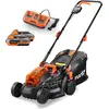Image de FUXTEC Tondeuse à gazon sans fil 40V FX-E1RM20 SET - Largeur de coupe 33cm | 14Kg | 2x20V | 2 x batterie 2Ah | Double chargeur 2,4A | 2,5-6,5cm Hauteur de coupe