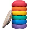 Image de Stapelstein 6er Set mit Board Rainbow Classic (violet/bleu/vert/jaune/orange/rouge) mit Board in Super Confetti