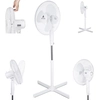 Image de AERSON Ventilateur sur pied Ventilateur Machine à vent Refroidisseur d'air Oscillant 50W Blanc Ventilateur