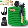 Image de TRESKO® Tuyau d'arrosage flexible Premium 30 m | Tuyau d'arrosage flexible avec âme triple en latex | Tuyau flexible extensible | Tous les raccords sont en laiton de haute qualité