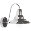 Image de Applique Murale Lampe De Chevet Déco Tendance En Métal Argenté E14 Max 40w Pour Éclairage De Salon Ou Chambre Au Style Rétro Vintage Beliani