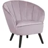 Image de Beliani - Fauteuil Glamour Tapissé En Velours Rose Haut De Gamme Pour Chambre Ou Salon Moderne Et Chic